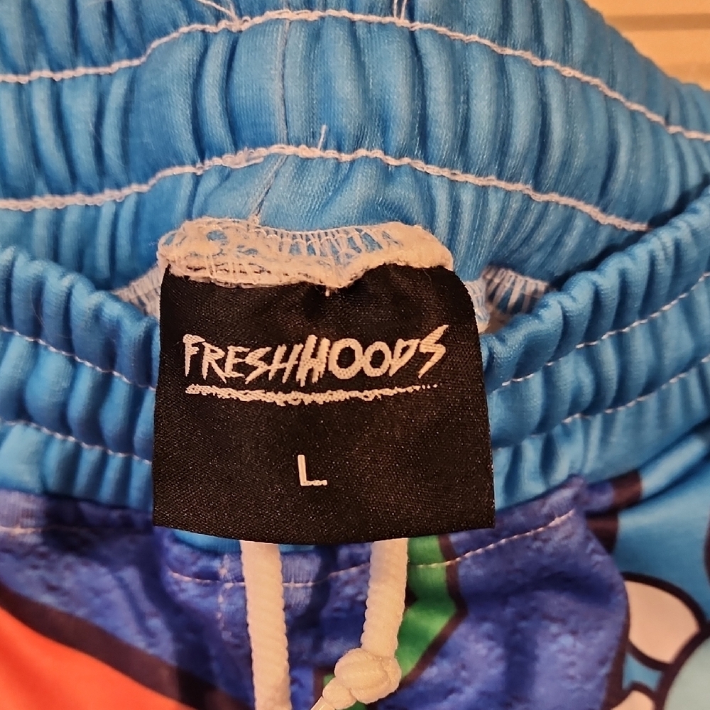 Freshhoops By Britto Colorful Dinosaur Print Men's Joggers Large - Picture 2 of 4